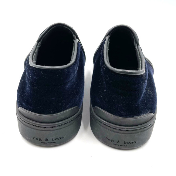 Nwot Velvet Navy Slip-On Shoes - Picture 7 of 12